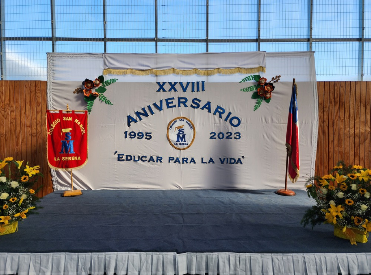 ACTO ANIVERSARIO N°28 COLEGIO SAN MANUEL LA SERENA