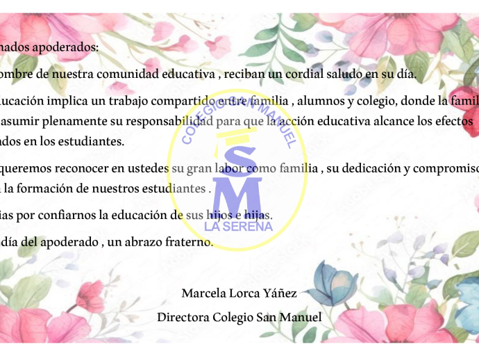 FELIZ DÍA DEL APODERADO 