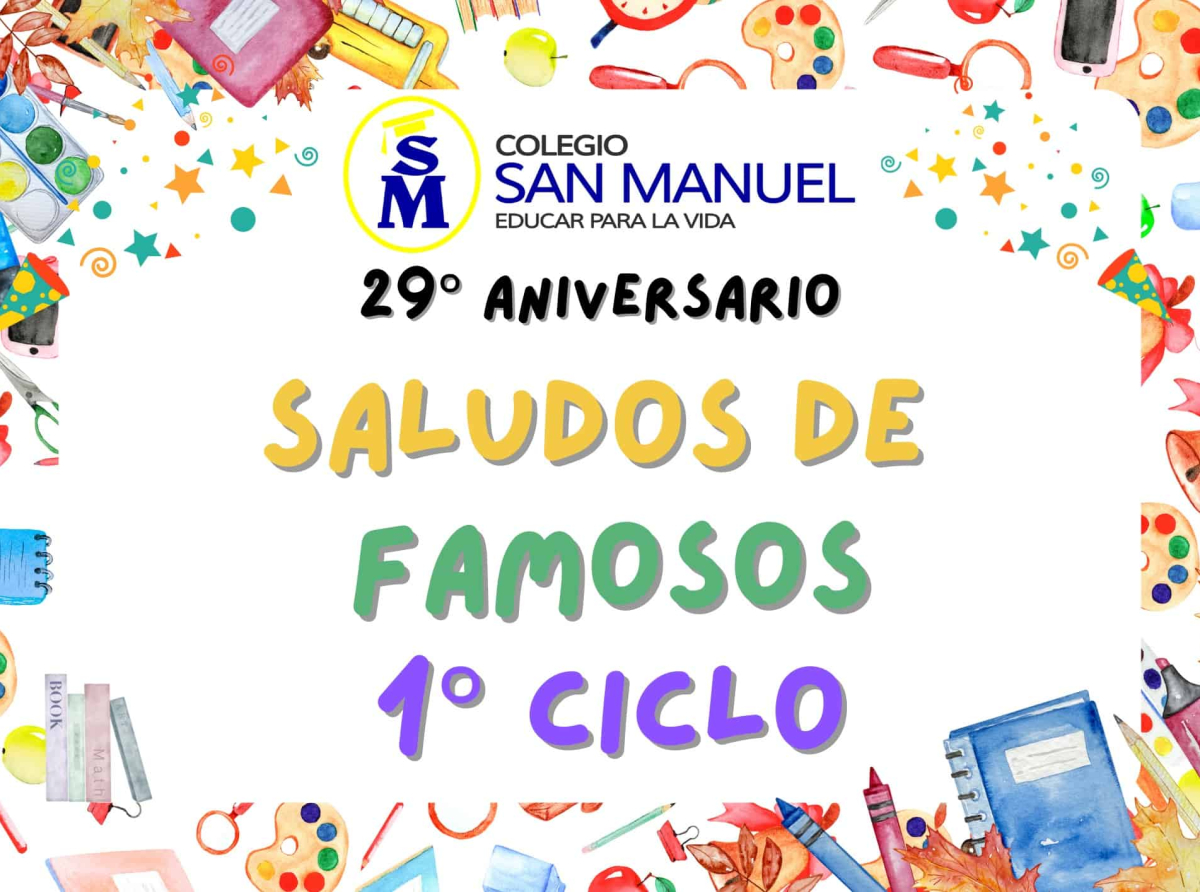 SALUDO DE FAMOSOS - ALIANZAS DE 1° CICLO